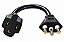 Adaptador Tomada Padrão Americano Para Tomada 20a Padrão Brasileiro 3 Pinos Para Secador Dyson Modelos Supersonic HD01, HD07, HD15, Nural HD16, Professional, R - Imagem 1