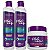 Kit Platinada - Completo para Cabelos Loiros, Iluminados, Grisalhos e Platinados Troia Hair 1500ml - Imagem 1
