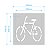 Gabarito de Poliestireno (PS) - Bicicleta (ciclovia) - Imagem 2
