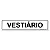 Placa Vestiário - 30x6,5 cm ACM 3 mm - Imagem 1