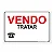 Placa Vendo - 30x20 cm ACM 3 mm - Imagem 1