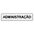 Placa Administração 30x6,5 cm ACM 3 mm - Imagem 1