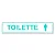 Placa Toilette Masculino - 30x6,5 cm ACM 3 mm - Imagem 1