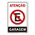 Placa Atenção Garagem 20x30 cm ACM 3 mm - Imagem 1