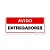 Placa Aviso Entregadores 30x13 cm ACM 3 mm - Imagem 1
