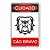 Placa Cão Bravo - 20x30 cm ACM 3 mm - Imagem 1