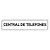 Placa Central de Telefones - 30x6,5 cm ACM 3 mm - Imagem 1
