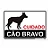 Placa Cuidado, Cão Bravo - 30x20 cm ACM 3 mm - Imagem 1