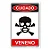 Placa Cuidado, Veneno - 20x30 cm ACM 3 mm - Imagem 1