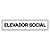 Placa Elevador Social 30x6,5 cm ACM 3 mm - Imagem 1