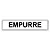 Placa Empurre 30x6,5 cm ACM 3 mm - Imagem 1