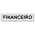 Placa Financeiro - 30x6,5 cm ACM 3 mm - Imagem 1