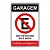 Placa Garagem, Não Estacione Dia e Noite - 20x30 cm ACM 3 mm - Imagem 1