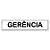 Placa Gerência - 30x6,5 cm ACM 3 mm - Imagem 1