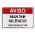 Placa Manter Silêncio - 30x20 cm ACM 3 mm - Imagem 1