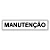 Placa Manutenção - 30x6,5 cm ACM 3 mm - Imagem 1