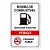 Placa Perigo, Bomba de Combustível - 20X30 cm ACM 3 MM - Imagem 1
