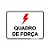 Placa Quadro de Força - 20x15 cm ACM 3 mm - Imagem 1