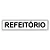 Placa Refeitório - 30x6,5 cm ACM 3 mm - Imagem 1