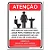Placa Regras Banheiro Feminino - 15x20 cm ACM 3 mm - Imagem 1