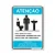 Placa Regras Banheiro Masculino - 15x20 cm ACM 3 mm - Imagem 1