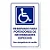 Placa Reservado para Deficiente Físico - 20x30 cm ACM 3 mm - Imagem 1
