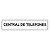 Placa Central de Telefones - 30x6,5 cm ACM 3 mm - Imagem 1