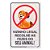 Placa Vizinho Legal Recolhe as Fezes do Seu Animal - 30 x 20 cm ACM 3 mm - Imagem 1
