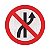 Placa Proibido mudar de faixa ou pista de trânsito da esquerda para direita R-8a - Imagem 1