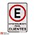 Placa Estacionamento para Clientes - 20x30 cm ACM 3 mm - Imagem 1