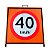 Cavalete de sinalização placa 40 km/h - Imagem 2