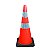 Cone rodoviário flexível - Base de borracha - 75 cm - Imagem 1