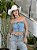 CALÇA JEANS BORDADA COM FRANJA - Imagem 3