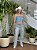 CALÇA JEANS BORDADA COM FRANJA - Imagem 4