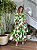 VESTIDO LONGO MANGA FOLHA DE ANTURIO - Imagem 1
