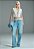 CALÇA JEANS COM COS ALFAIATARIA - Imagem 1