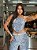 CORSELET DENIM LEOPARD - Imagem 1