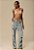 CALÇA JEANS BORDADO CRISTAL - Imagem 1