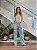 CALÇA JEANS BORDADO CRISTAL - Imagem 4