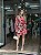 VESTIDO CURTO ROSAS PINTADAS - Imagem 1