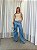 CALÇA JEANS BARREL COM COSTURA - Imagem 1