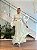 VESTIDO LONGO EM ORGANZA DEVORE COM RECORTES - Imagem 1