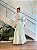 VESTIDO LONGO EM ORGANZA DEVORE COM RECORTES - Imagem 2