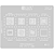 Stencil para reballing Moto E22 - Imagem 1