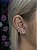 Argola 1 fileira micro zircônia titânio  conch / hélix - Imagem 1