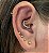 Coração daith titânio c/ zirconias - Imagem 1