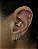 Argola seg daith abelha c/ zirconia - Imagem 2
