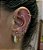Labret mini ramo 3 zirconias titanio - Imagem 3