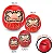 Cofrinho Boneco Daruma da Fortuna (8cm) - Imagem 4