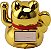 Manekineko Dourado com Movimento Solar (5cm) - Imagem 2